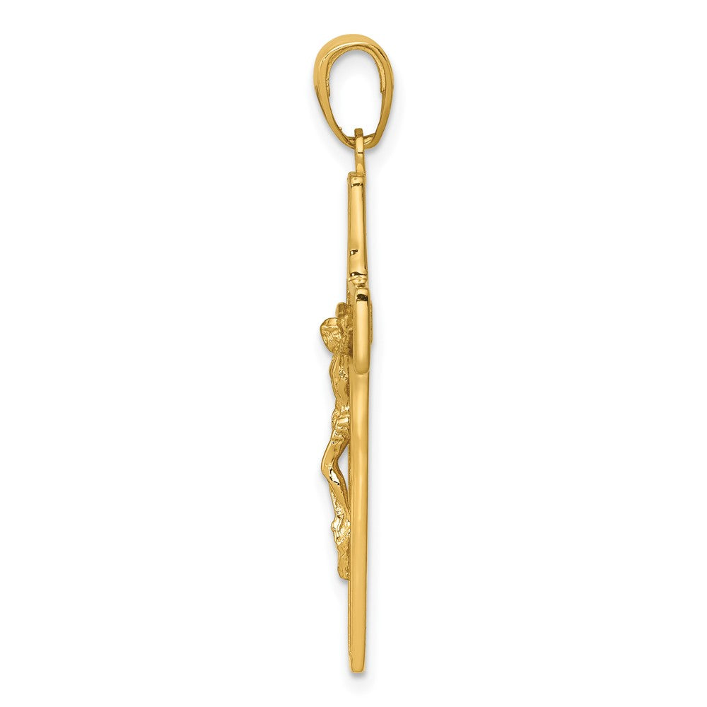 10K Yellow Gold Crucifix Pendant