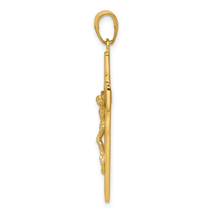 10K Yellow Gold Crucifix Pendant