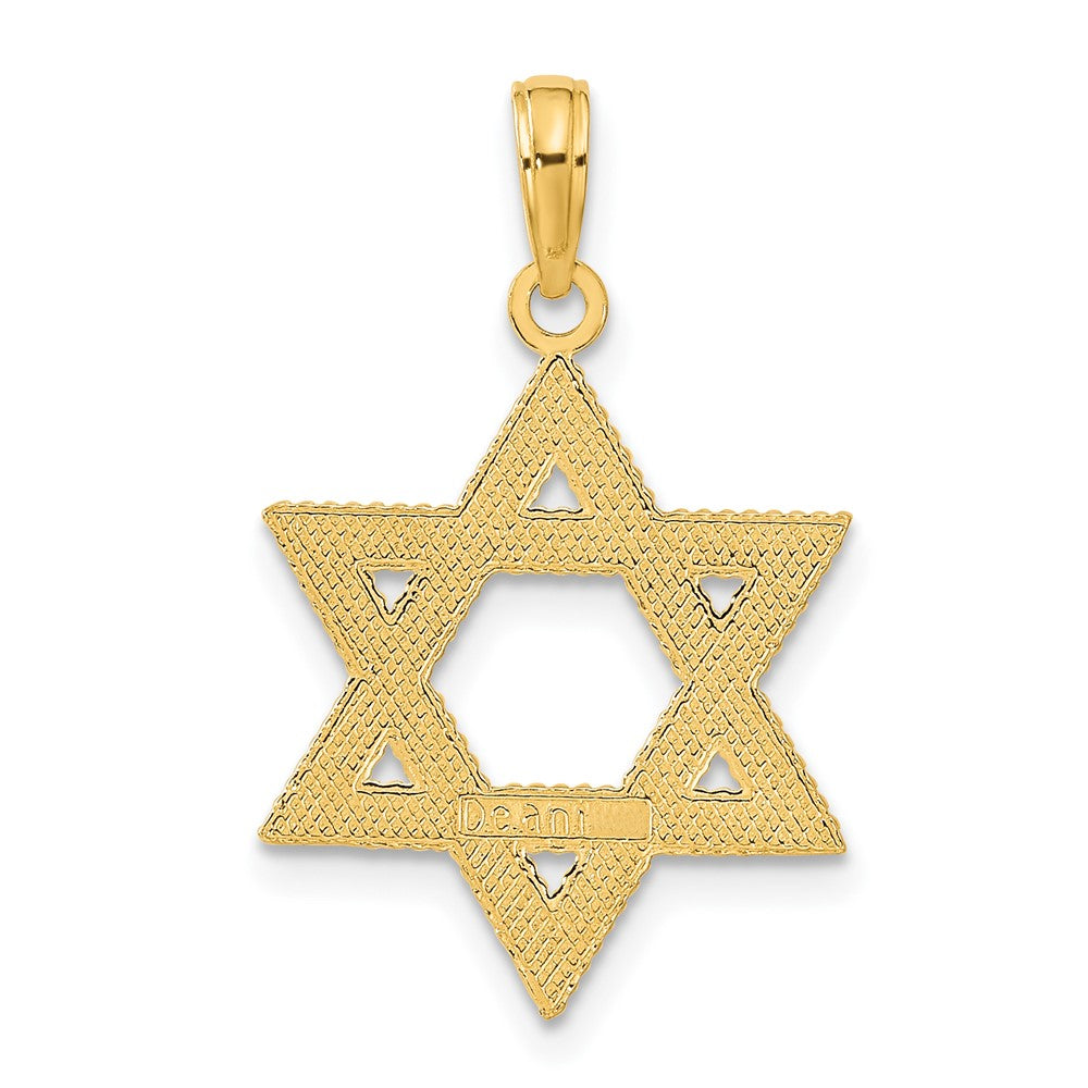 10K Yellow Gold 10K Star Of David Pendant