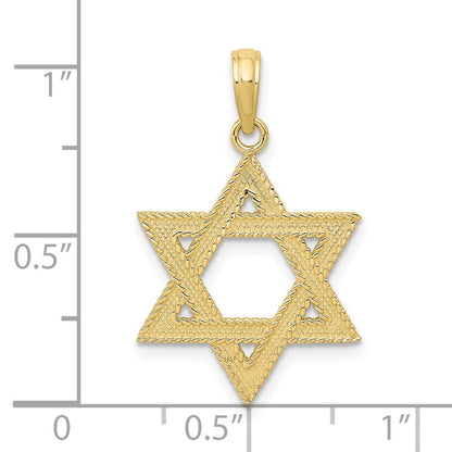 10K Yellow Gold 10K Star Of David Pendant