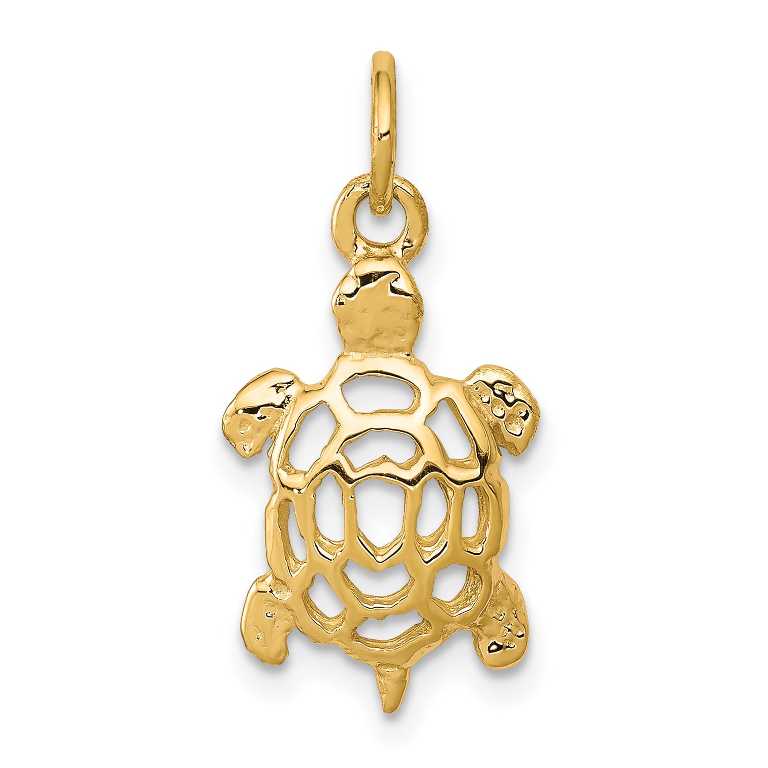 10k Yellow Gold Turtle Charm (10C537) – Goldia.com.au