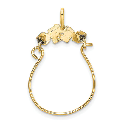10K Yellow Gold 10K Cards And Dice Charm Holder