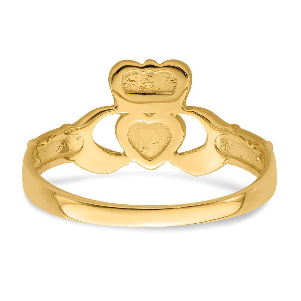 10K Yellow Gold Ladies Claddagh Ring