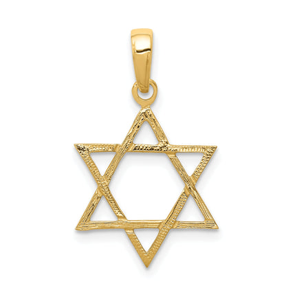 10K Yellow Gold 10K Star Of David Pendant
