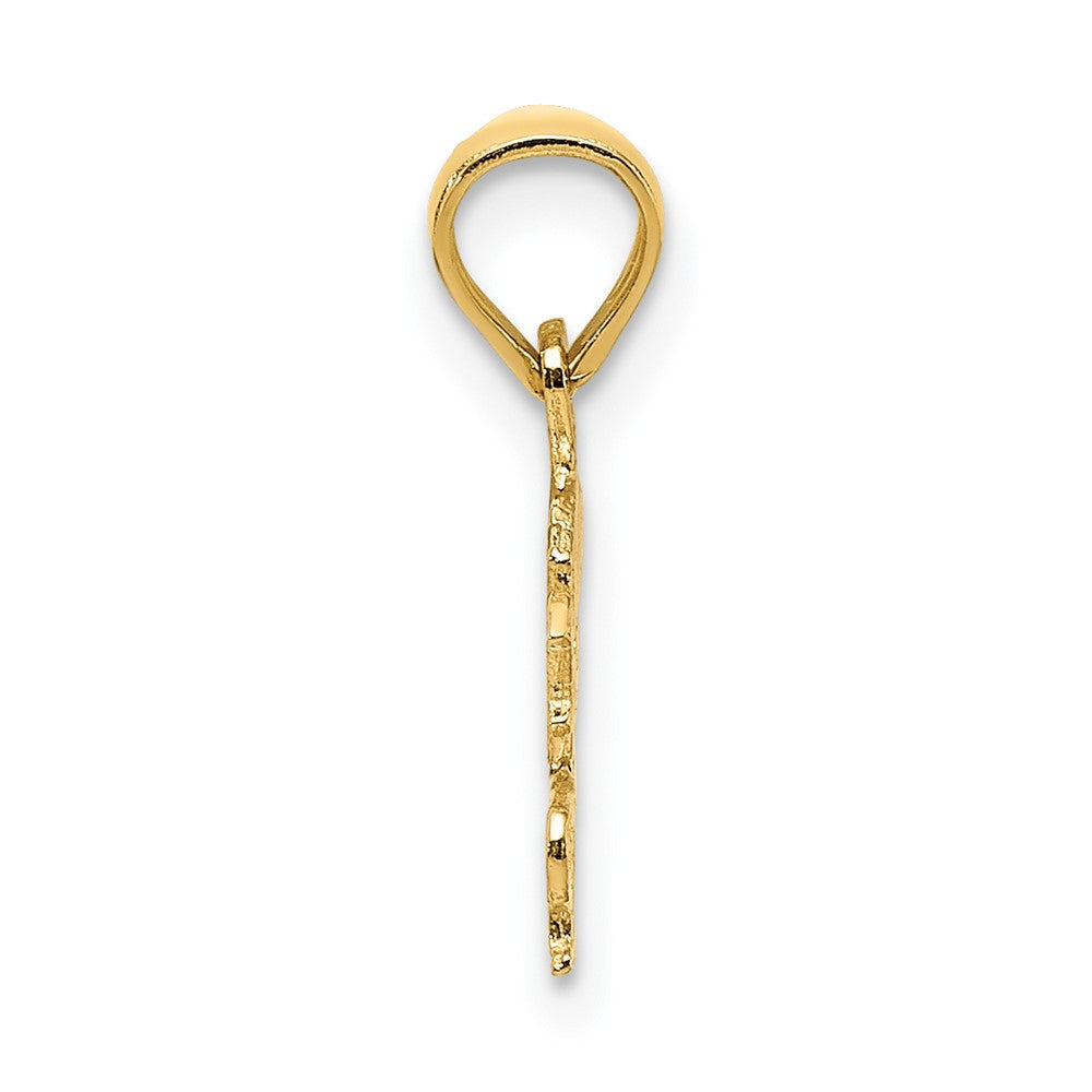 10K Yellow Gold 10K Born To Shop Charm
