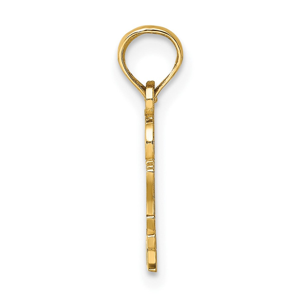 10K Yellow Gold 10K I Heart My Deputy Charm