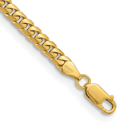 8 Inch 10K Yellow Gold 10K 5mm Solid Miami Cuban Chain Bracelet
