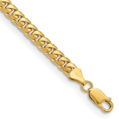 8 Inch 10K Yellow Gold 10K 5.5mm Solid Miami Cuban Chain Bracelet