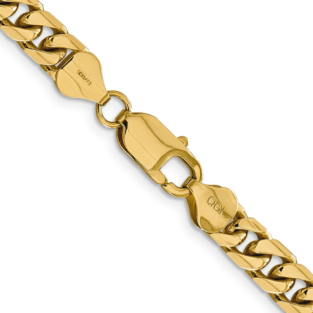 22 Inch 10K Yellow Gold 10K 6.25mm Solid Miami Cuban Chain Necklace