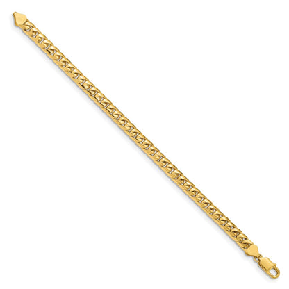 9 Inch 10K Yellow Gold 10K 6.75mm Solid Miami Cuban Chain Bracelet
