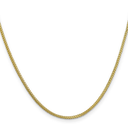 20 Inch 10K 1.3mm Franco Chain Necklace