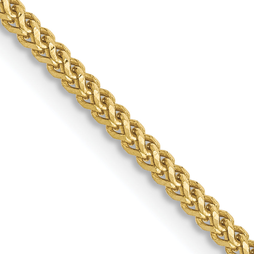 18 Inch 10K 1.3mm Franco Chain Necklace