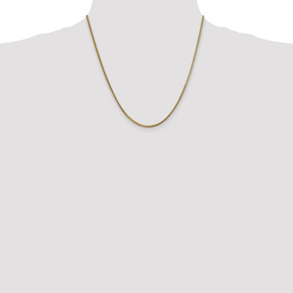 20 Inch 10K 1.5mm Franco Chain Necklace