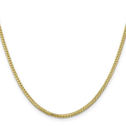 18 Inch 10K 2mm Franco Chain Necklace