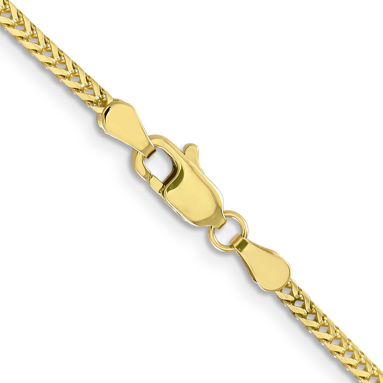 30 Inch 10K 2mm Franco Chain Necklace