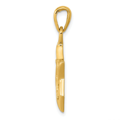 10K Yellow Gold Star Of David Pendant