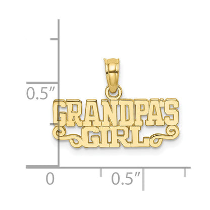 10K Yellow Gold Grandpas Girl Charm