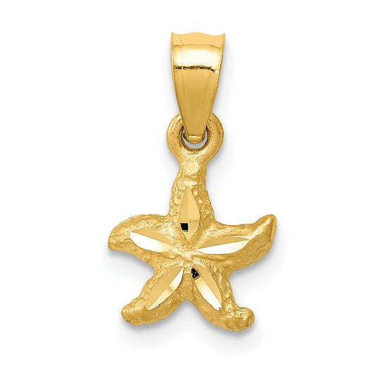 10K Yellow Gold 10K Starfish Pendant