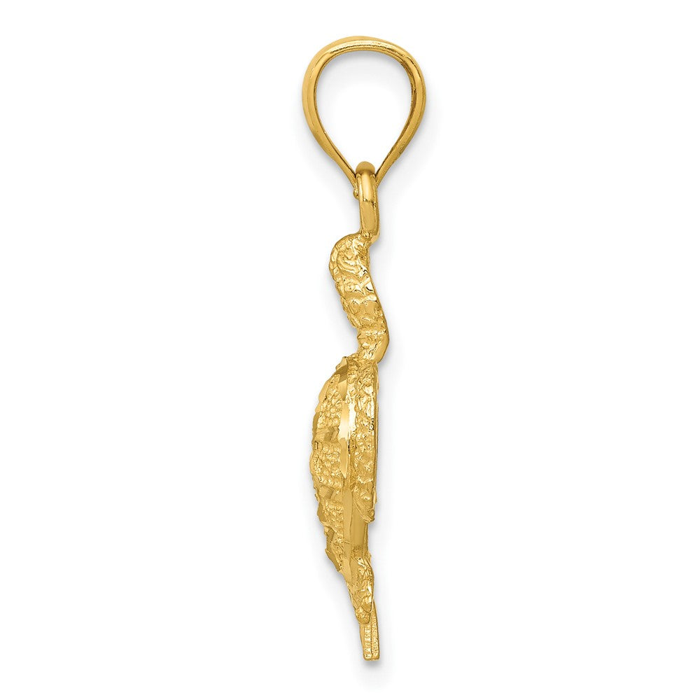 10K Yellow Gold 10K Turtle Pendant