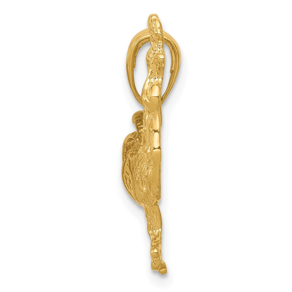 10K Yellow Gold Rooster Pendant