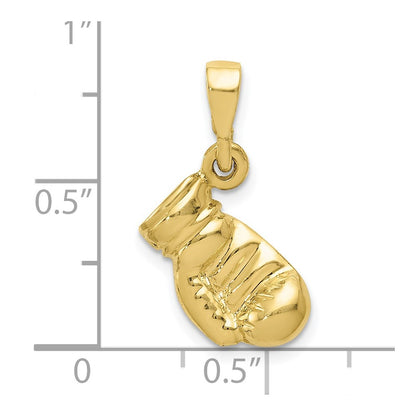 10K Yellow Gold Boxing Glove Pendant