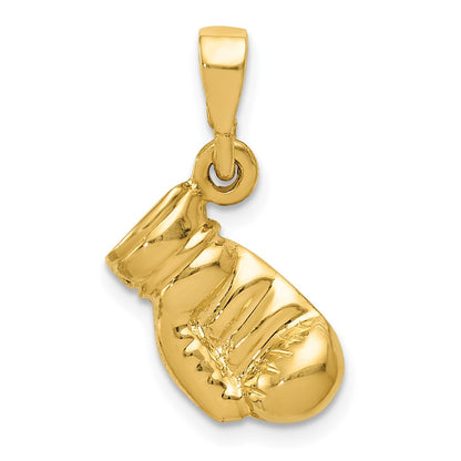 10K Yellow Gold Boxing Glove Pendant