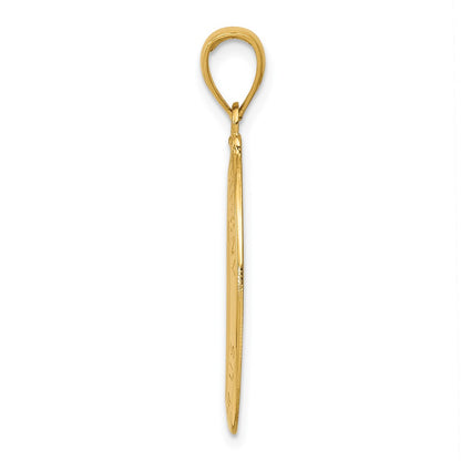 10K Yellow Gold Saint Anthony Oval Medal Pendant