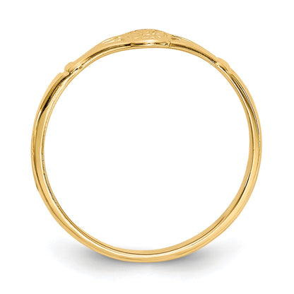 10K Yellow Gold 10K Polished Oval Child'S Ring