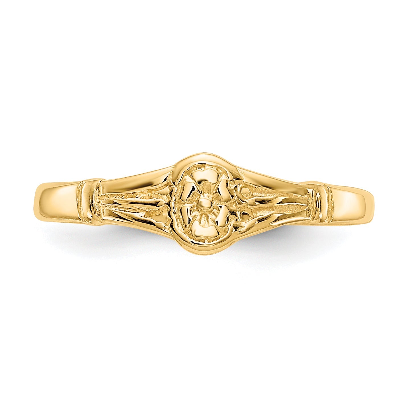 10K Yellow Gold 10K Polished Oval Child'S Ring