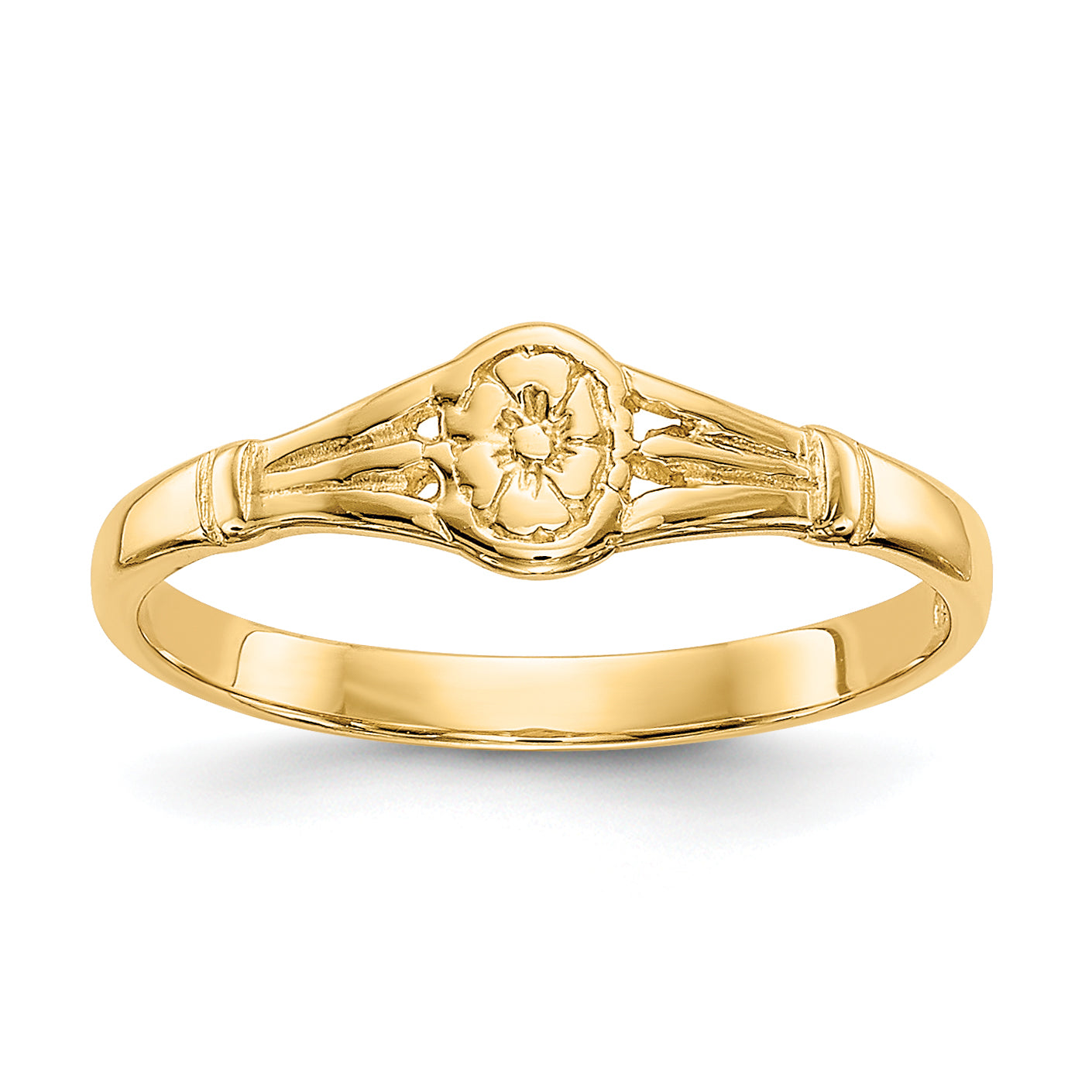 10K Yellow Gold 10K Polished Oval Child'S Ring