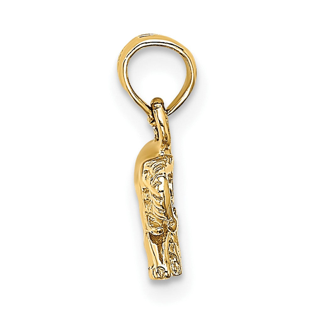 10K Yellow Gold 10K Polished Small Elephant Charm