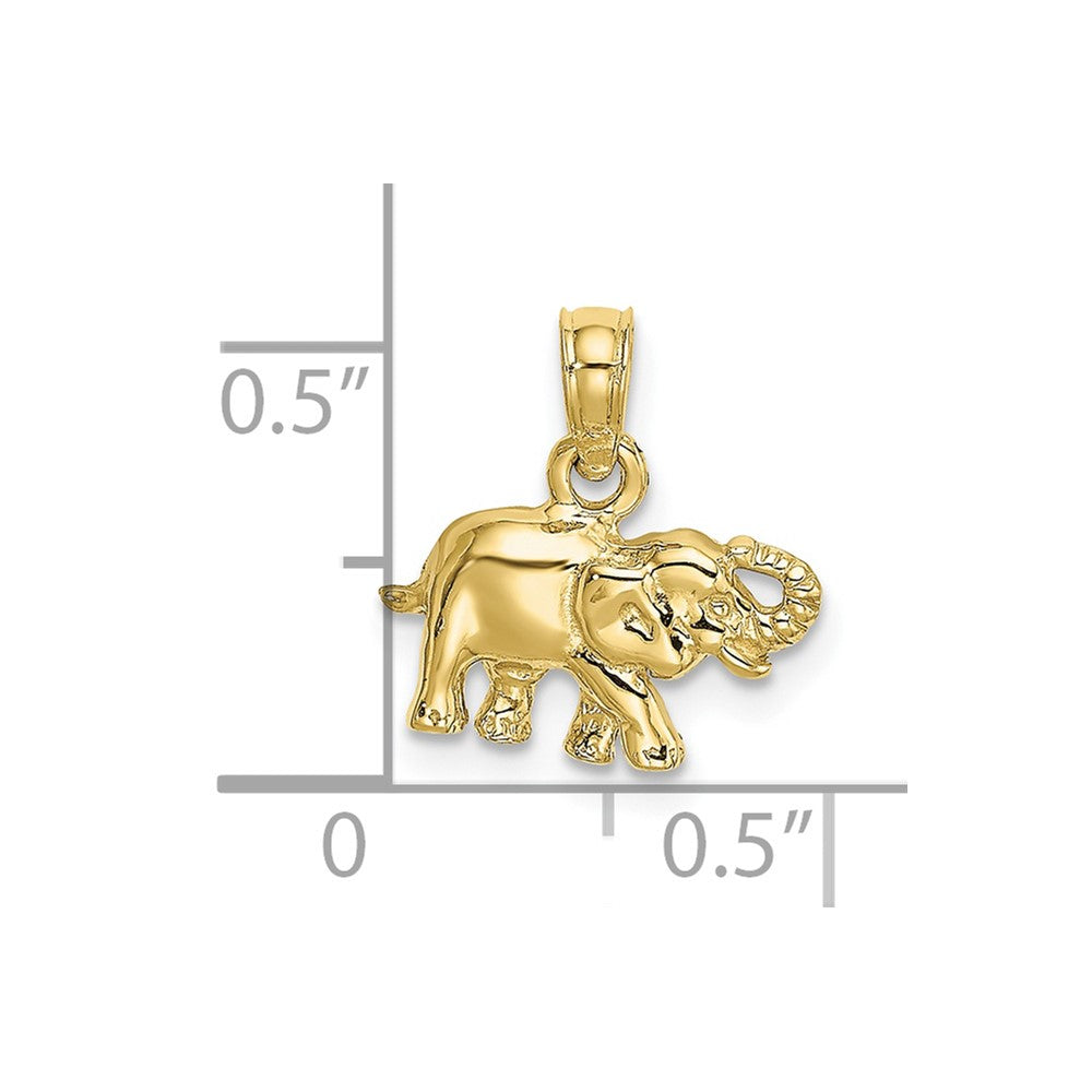 10K Yellow Gold 10K Polished Small Elephant Charm