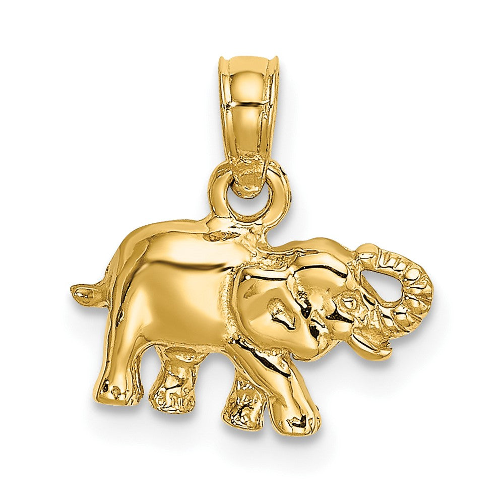 10K Yellow Gold 10K Polished Small Elephant Charm