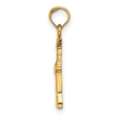 10K Yellow Gold 10K Wine Opener Charm