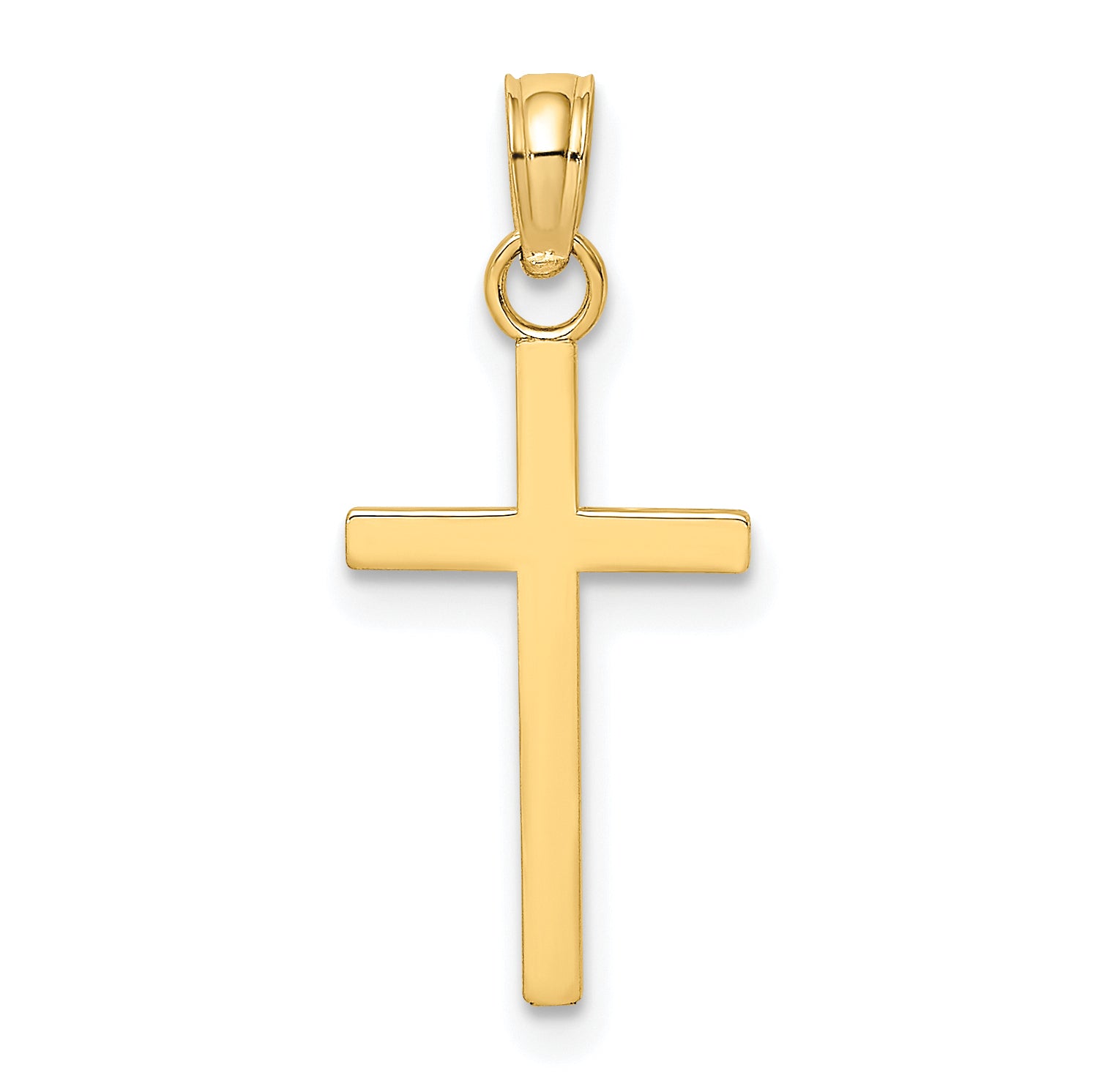 10K Yellow Gold 10K Polished Small Cross Charm