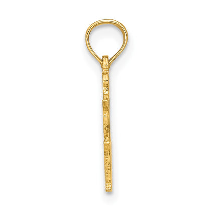 10K Yellow Gold 10K Virgo Zodiac Charm