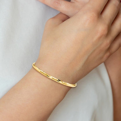 10K Yellow Gold Polished Bangle