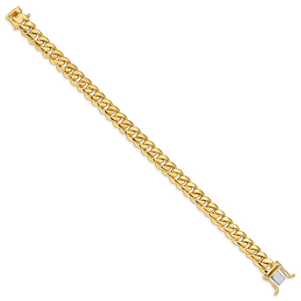 10K Yellow Gold 8.7mm Hand-Polished Miami Cuban Chain Link Bracelet