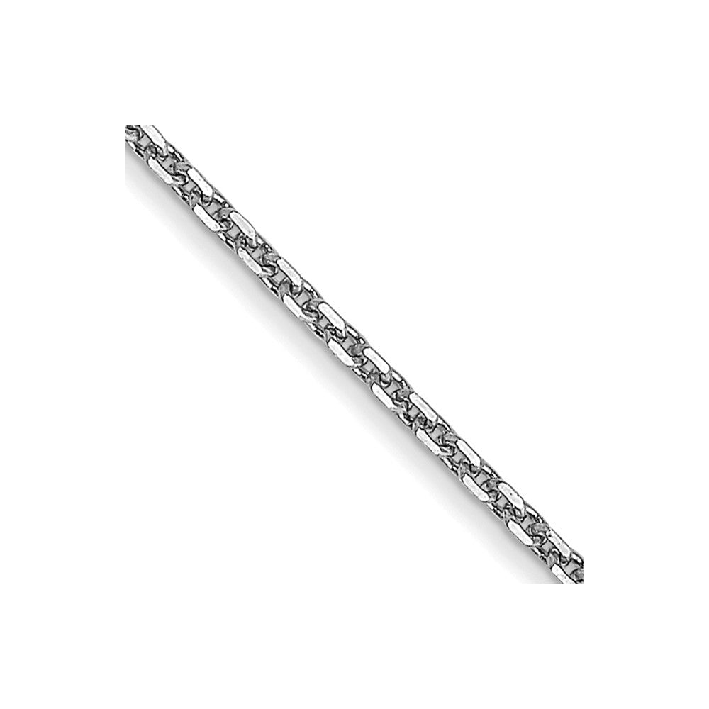 24 Inch 10K White Gold Wg .95mm D/C Cable Chain Necklace