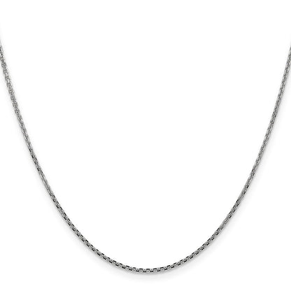 16 Inch 10K White Gold Wg 1.45mm D/C Cable Chain Necklace
