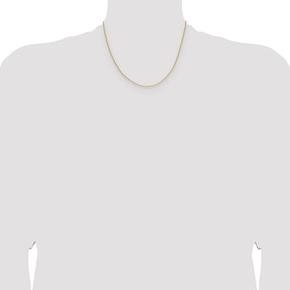 18 Inch 10K Yellow Gold 1.5mm Cable Chain Necklace