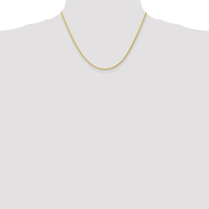 18 Inch 10K Yellow Gold 1.75mm Parisian Wheat Chain Necklace