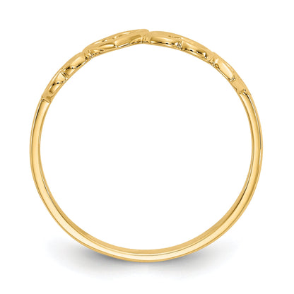 10K Yellow Gold 10K Heart Ring