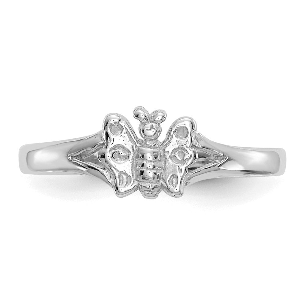 10K White Gold 10K Butterfly Baby Ring