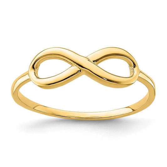 10K Yellow Gold 10K Infinity Ring