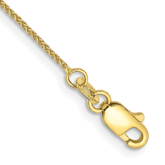 10K Yellow Gold .85mm Spiga Chain Anklet