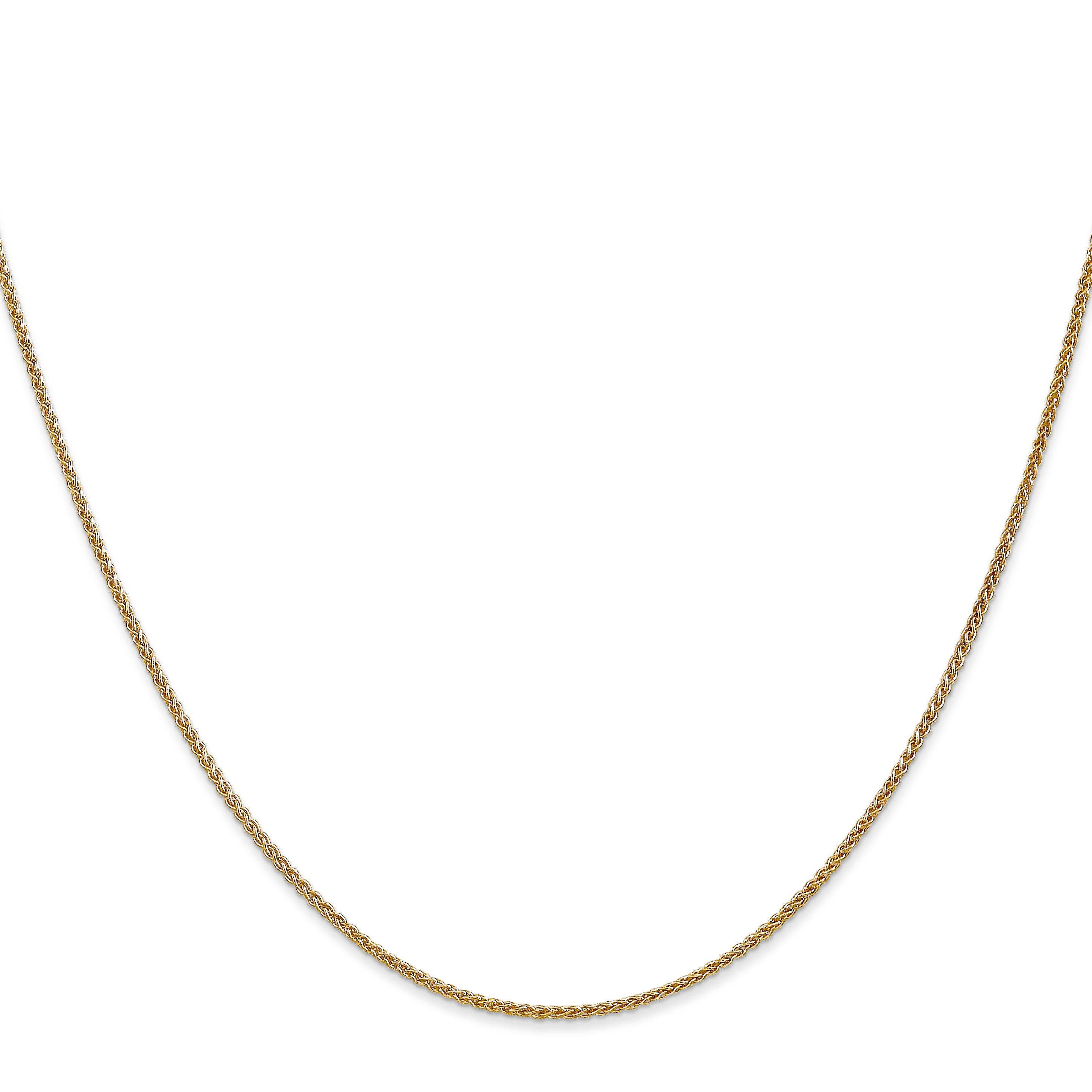 10K Yellow Gold 1.25mm Spiga Chain Necklace