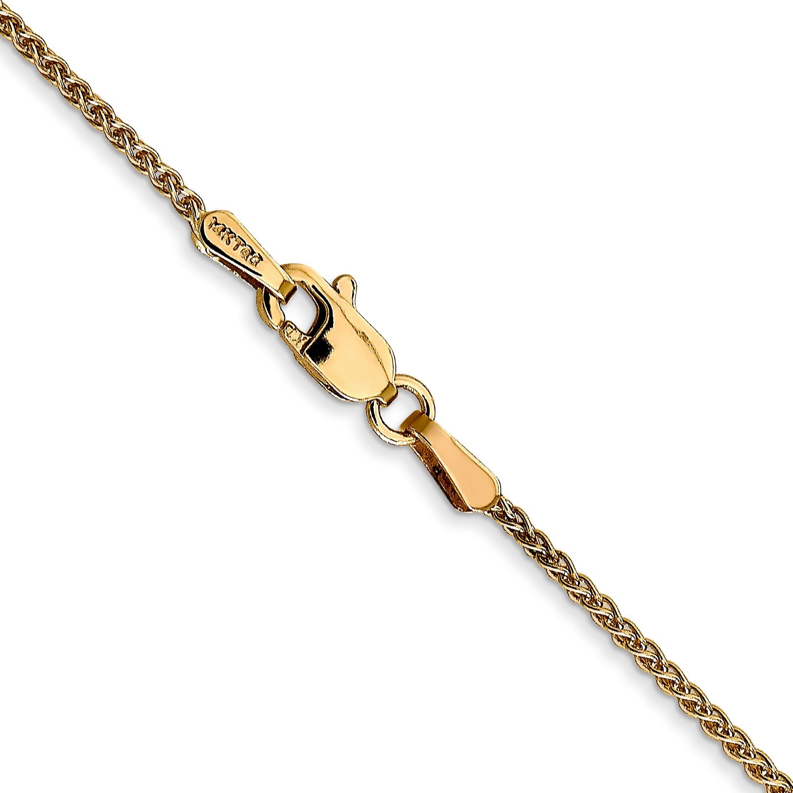 10K Yellow Gold 1.25mm Spiga Chain Necklace