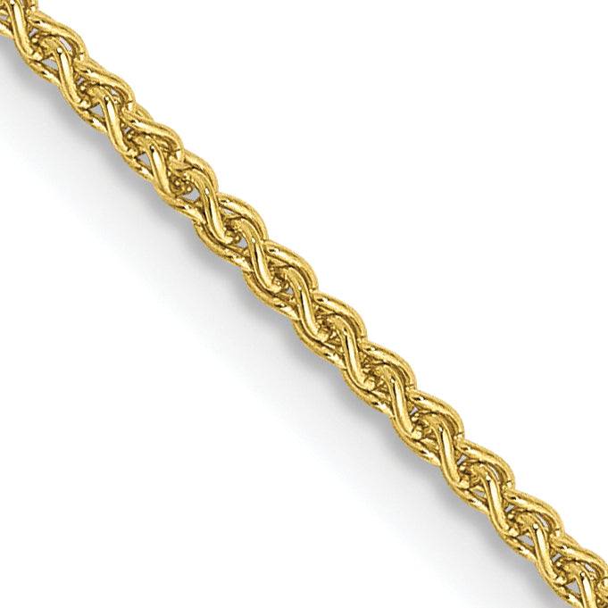10K Yellow Gold 1.25mm Spiga Chain Necklace