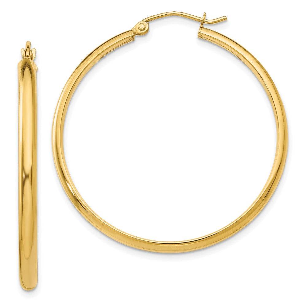 10K Yellow Gold Polished Hoop Earring